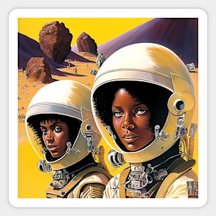 We Are Floating In Space - 63 - Sci-Fi Inspired Retro Artwork Magnet